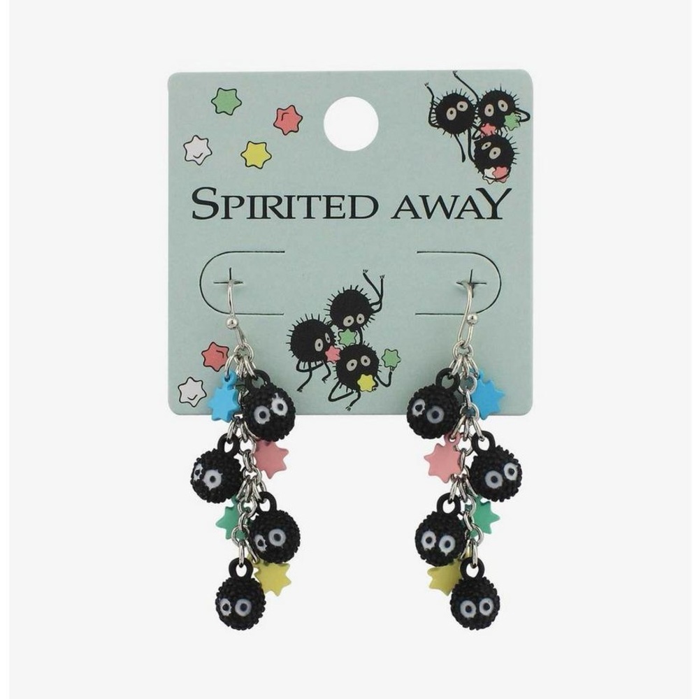 ⚜️Studio Ghibli Spirited Away Soot Sprites Candy Drop Earrings! NWT!